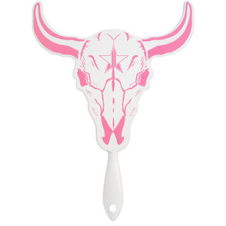 Star Ranch Skull Hand Mirror White